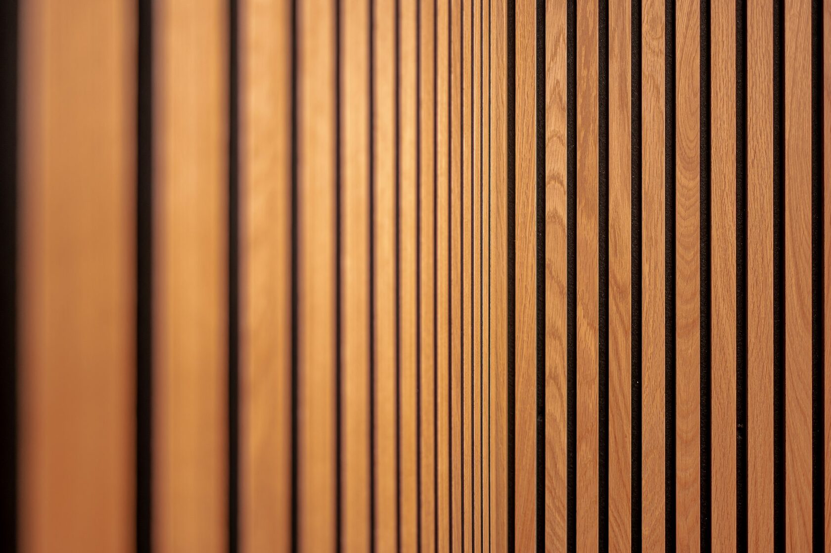 Detail of a joined timber wall panel